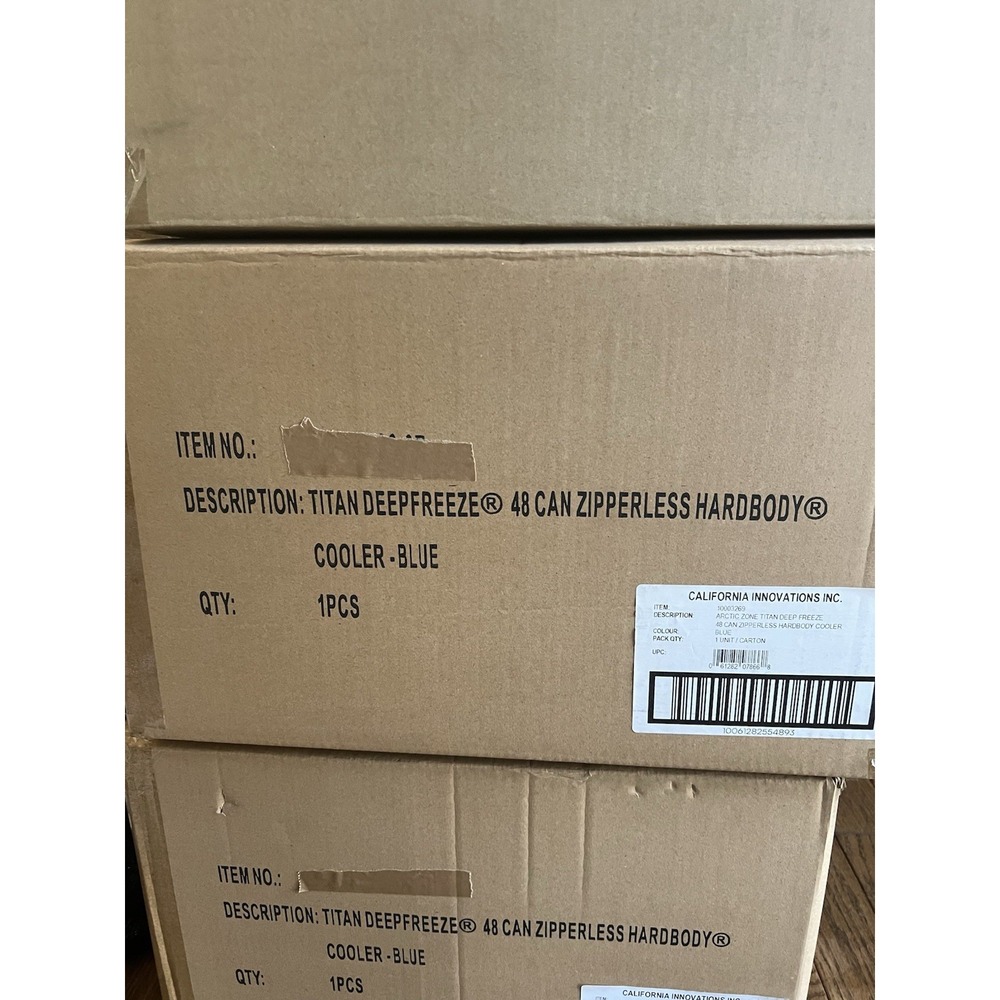 Arctic Zone Titan Deep Freeze Cooler 48 Can Zipperless Hardbody Blue New In Box - Picture 7 of 8